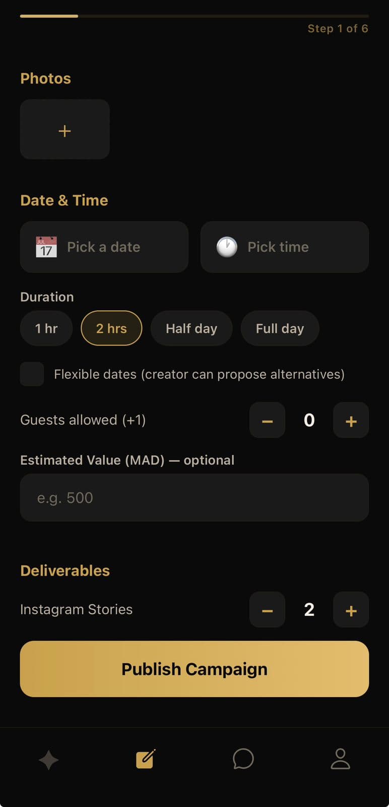 Création de campagne